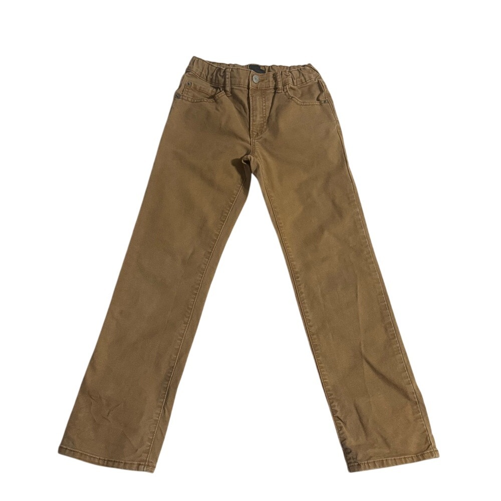 GAP Denim Boys 10‎ Regular Straight Stretch Khaki Pants Elastic Waist
